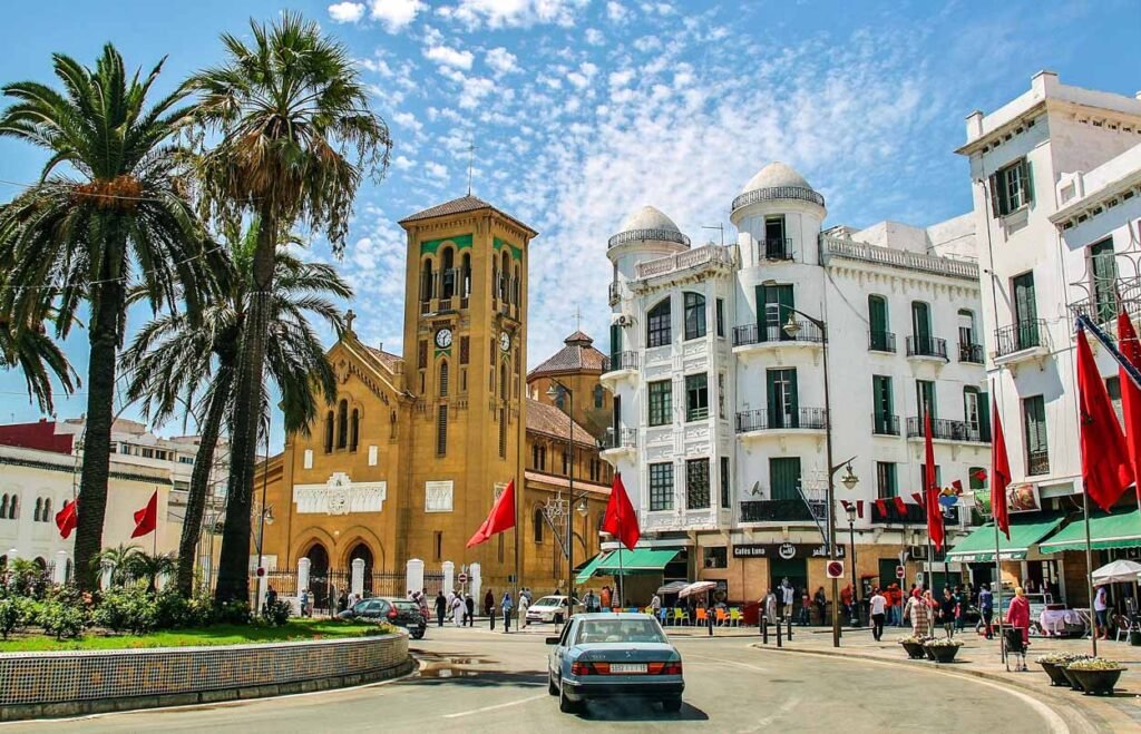 Traditional Moroccan architecture in the old medina of Tetouan, a UNESCO World Heritage Site