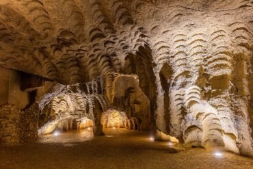 View of Hercules Cave in Tangier, where the sea meets myth in Morocco’s rugged coastline